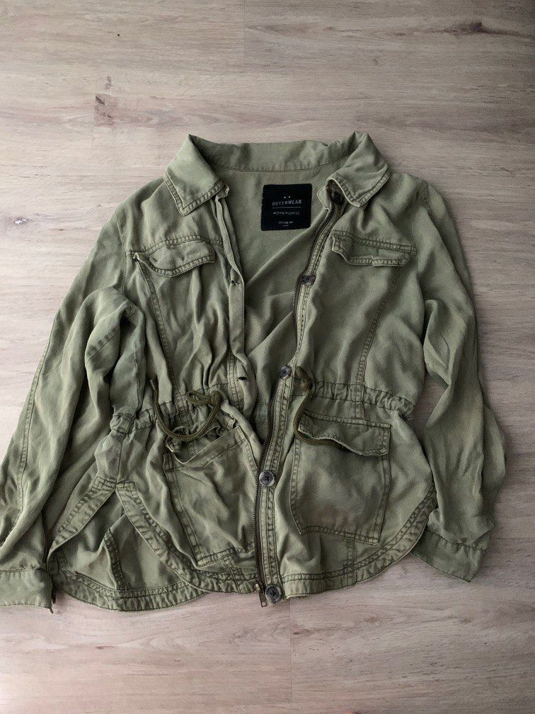 Cotton On Army Green Jacket Windbreaker Outerwear