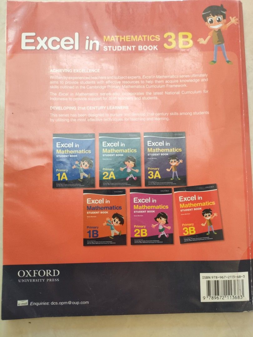 Excel In Mathematics Student Book Primary 3B Cambridge Primary