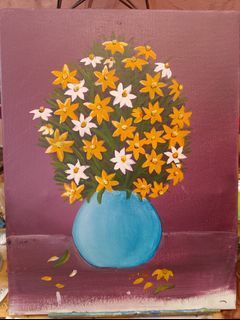 Flower in Vase Canvass Painting