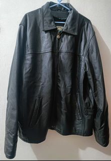 Forest club by rainforest heavy genuine men's leather jacket.(Size M on tag)