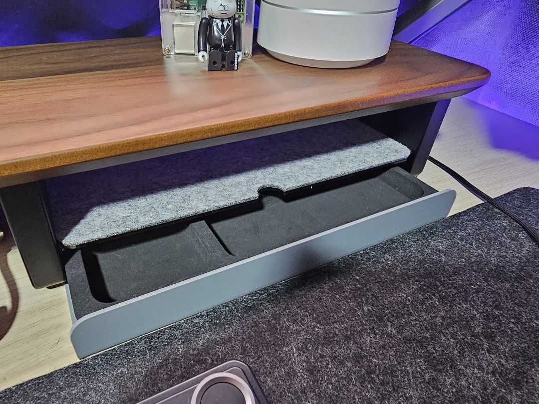 [FREE DELIVERY] Premium Solid Walnut Monitor Desk Shelf Riser ...