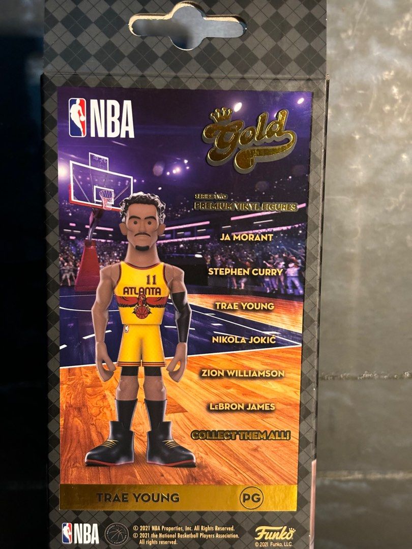 Funko Gold Trae Young (Category: Designer & Blind Box Toys) located in Las Pinas. Submitted by collectorstavern (Listing ID 1310266878, Image 3). Description: Funko Gold Premium Vinyl Figure Trae Young NBA Figure is brand new *Payment through gcash or paymaya *Shipping fee covered by the buyer *Shipping through lalamove or grab is within Metro Manila *Shipping through J&T if outside metro manila *Items will be shipping with bubble wrap .