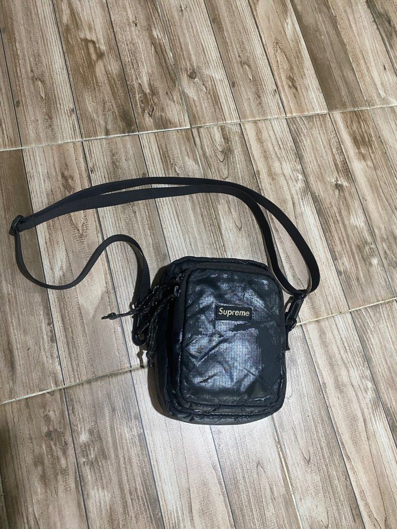 FW17 Supreme Shoulder Bag Black Cordura Box Logo Men s Fashion Bags Sling Bags on Carousell