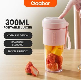 Gaabor Portable Juicer Blender Shake Rechargeable Food Processor 300ml