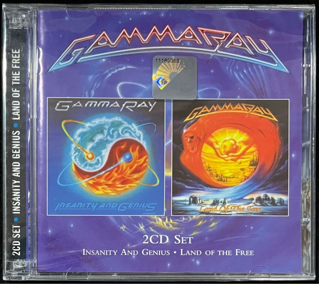 GAMMA RAY - Insanity And Genius + Land Of The Free 2010 COOKING VINYL ...