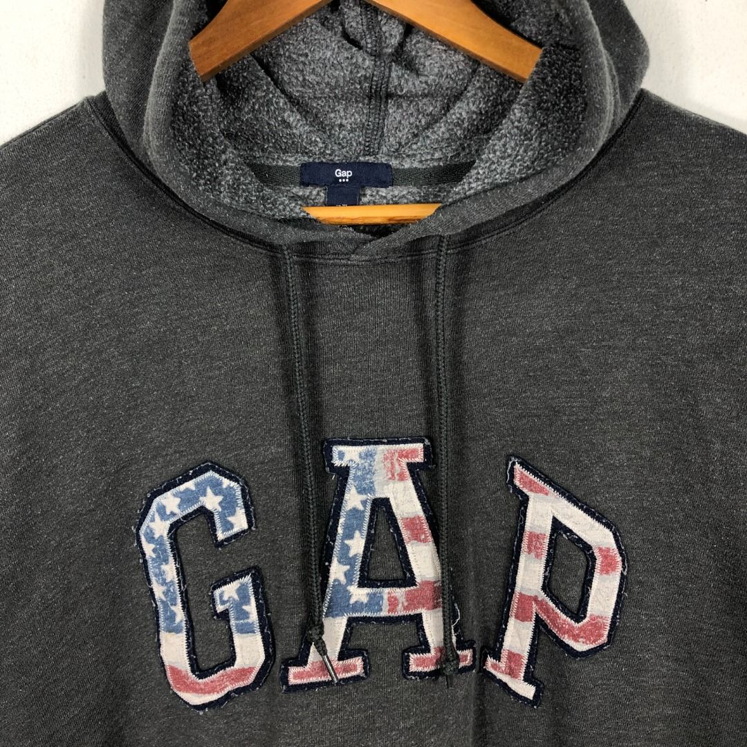 Gap Spellout Big Logo USA Flag Hoodie Men s Fashion Tops Sets Hoodies on Carousell