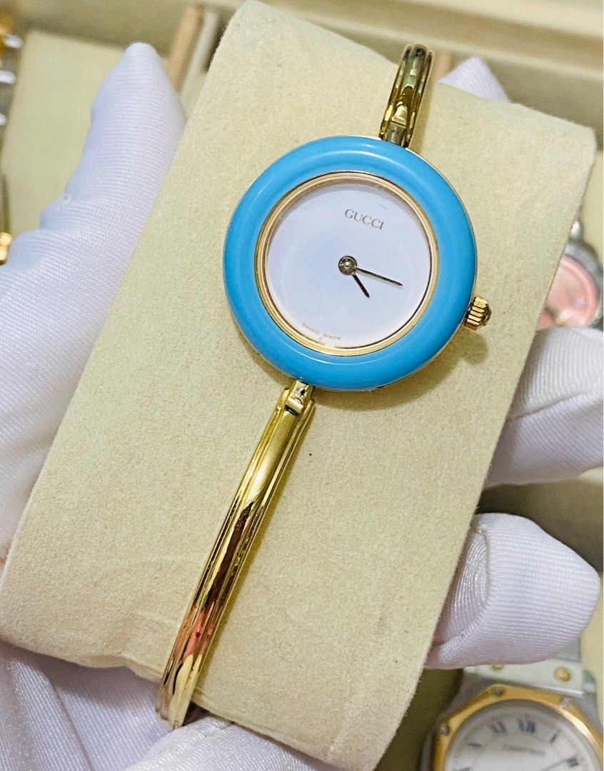 Gucci interchangeable bezel watch deals