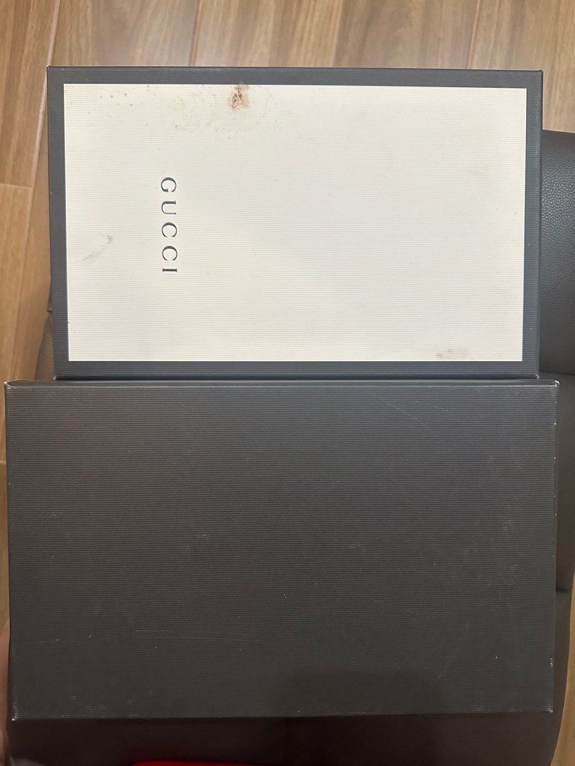 Gucci Shoe Box (Category: Luxury Accessories) located in Cavite. Submitted by mjoy0302md (Listing ID 1310267831, Image 3). Description: Gucci Shoe Box.