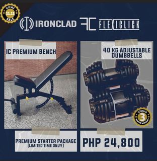 Gym Bench and Dumbells