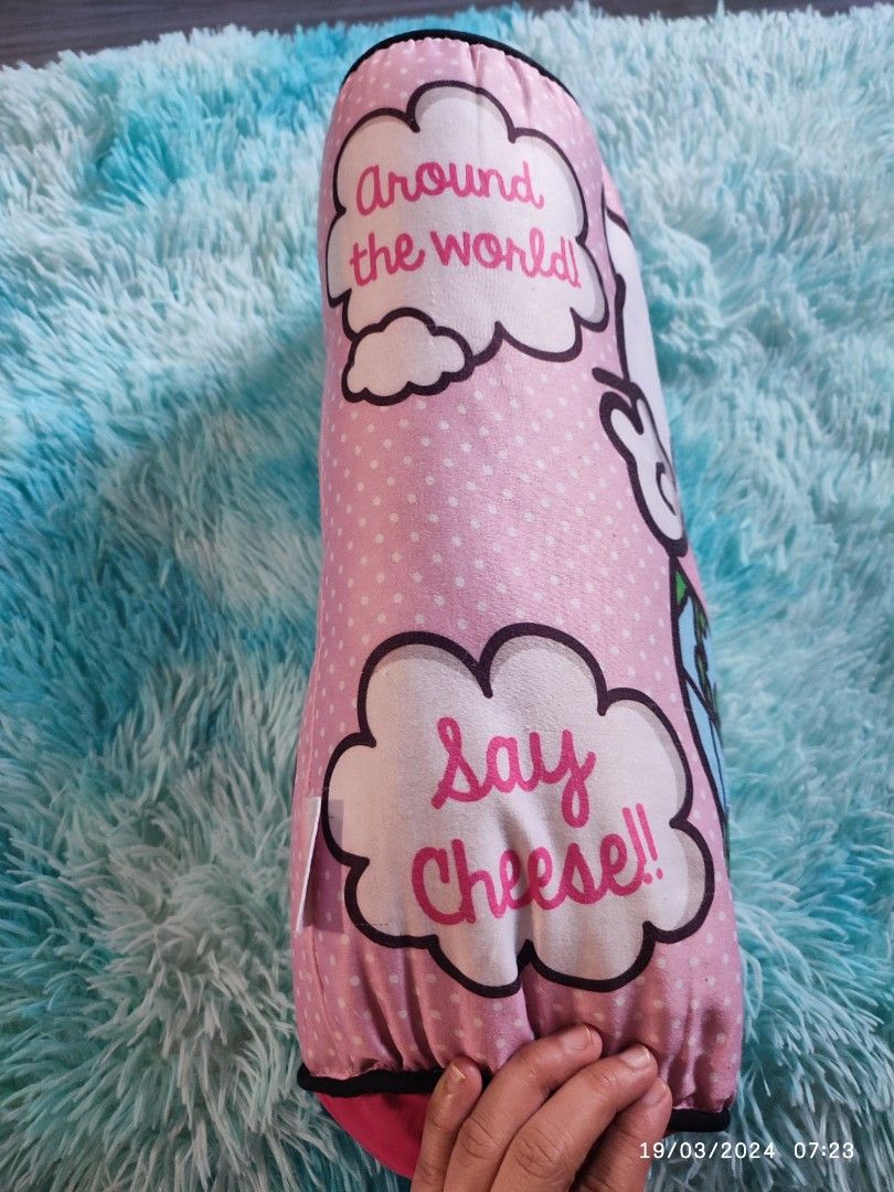 Hello Kitty Sanrio Dakki Bolster Pillow Furniture Home Living Bedding Towels on Carousell