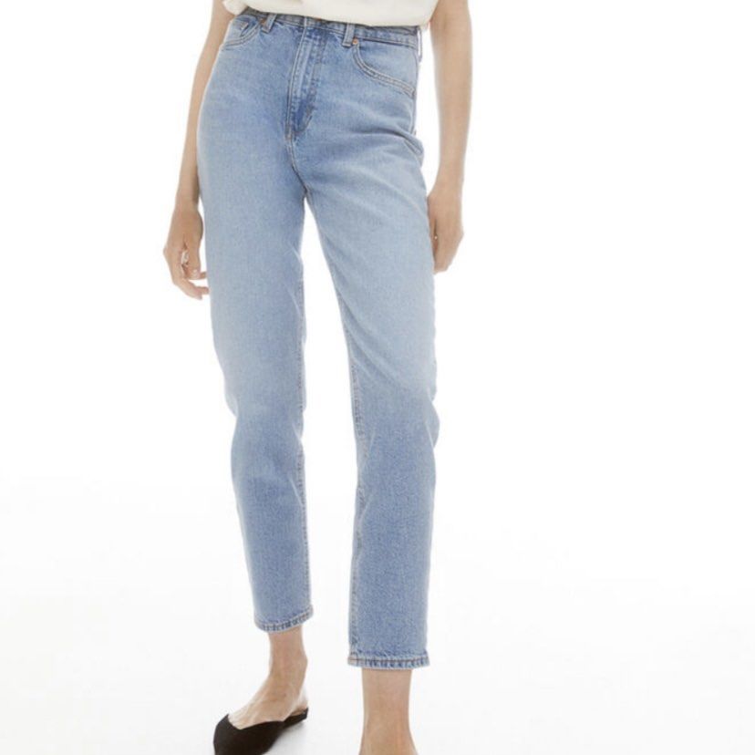 H&m mom jeans high waist loose fit