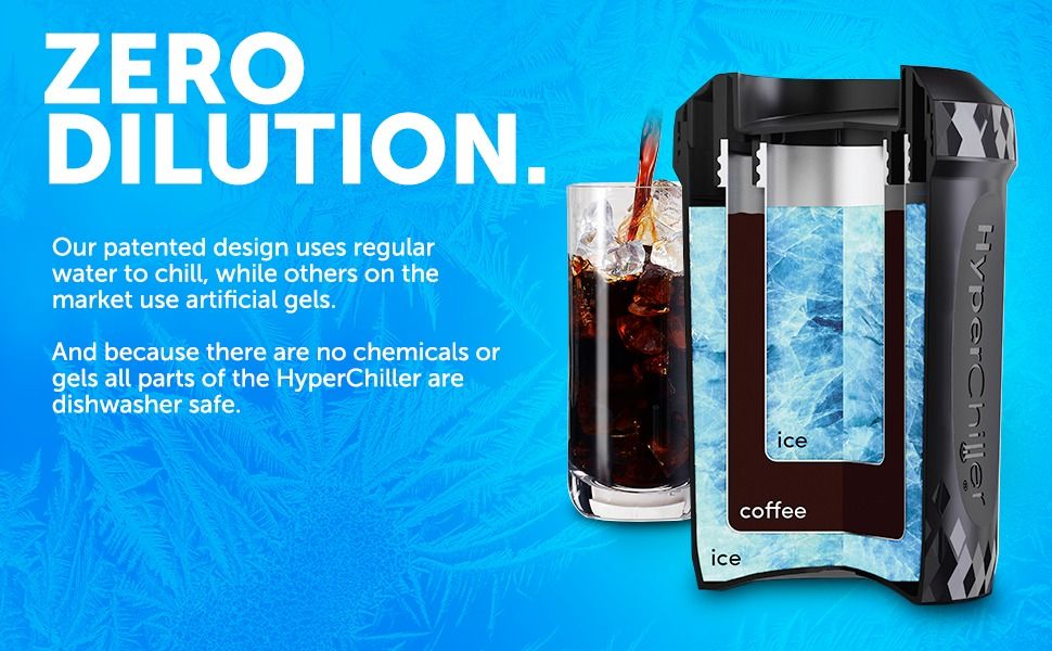 HyperChiller - instant Coffee/Beverage Cooler, Ready in One Minute with Zero Dilution (Category: Coffee Machines & Makers) located in Pasig City. Submitted by gadgetsngifts (Listing ID 1310297196, Image 2). Description: HyperChiller by Maxi-Matic HC2 Patented instant Coffee/Beverage Cooler, Ready in One Minute, Reusable for Iced Tea, Wine, Spirits, Alcohol, Juice with ZERO DILUTION! size: 12.5 OZ ⭐️Your HyperChiller is perfect for chilling all of