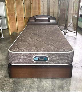 Imported  Solid Wood Single Bed Set with Super Comfy Mattres and Drawers From Japan