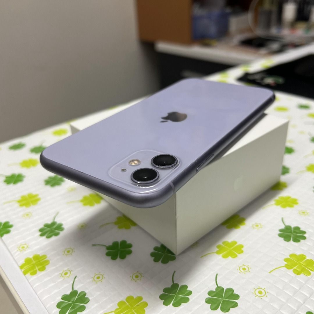iPhone 11 64gb 紫色電池健康100% 功能正常, 手提電話, 手機
