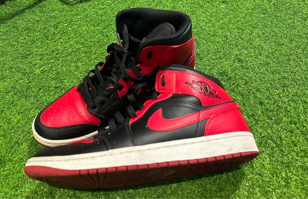 Jordan 1 Mid Banned 2020 Men s Fashion Footwear Sneakers on Carousell