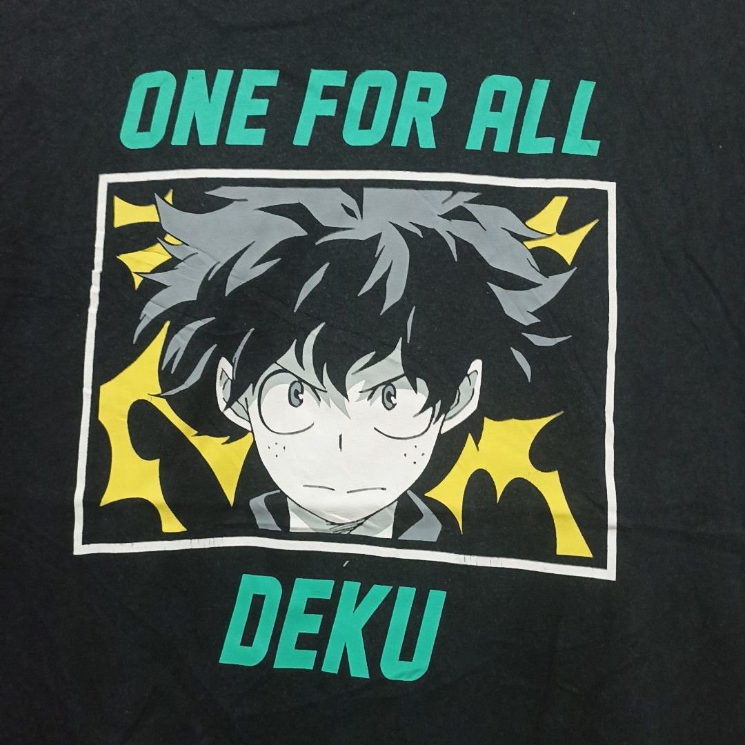 KAOS ANIME MY HERO ACADEMIA SECOND L #DS04, Fesyen Pria, Pakaian