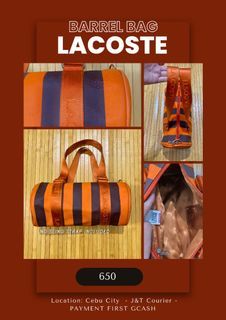 Lacoste Barrel Bag