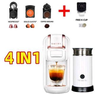 LAHOME Smart Capsule Coffee Maker Machine 6 in 1 Espresso Nespresso Dolce Gusto