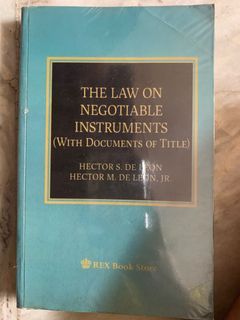Law Book (Law on Negotiable Instruments)