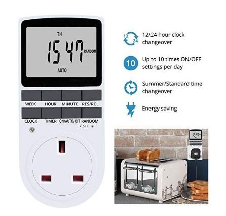 Local seller SG plug digial timer Digital timer switch UK plug Timer ...