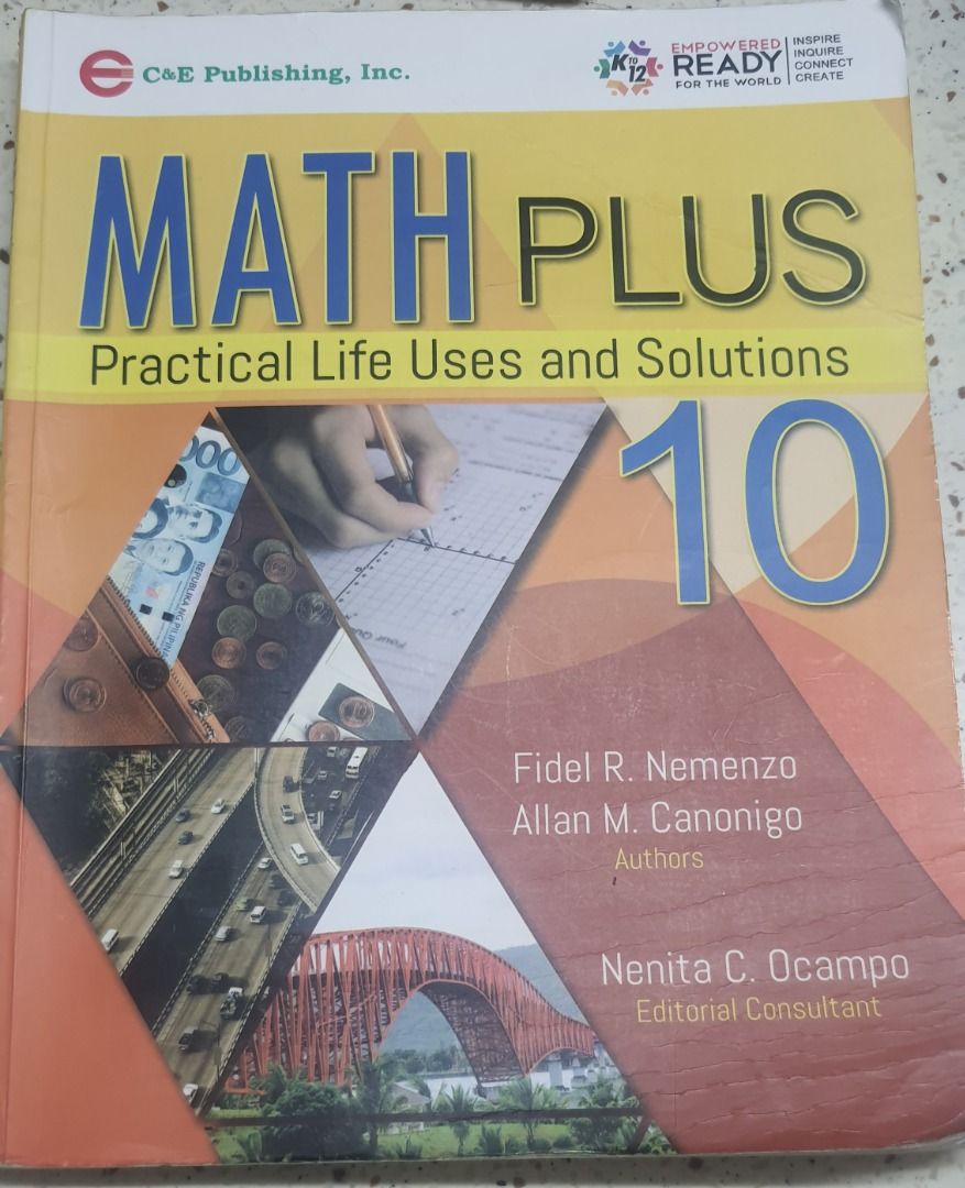 Math plus grade 10 book (Category: Announcements) located in Quezon City. Submitted by ilingad02 (Listing ID 1310280813, Image 1). Description: Used .