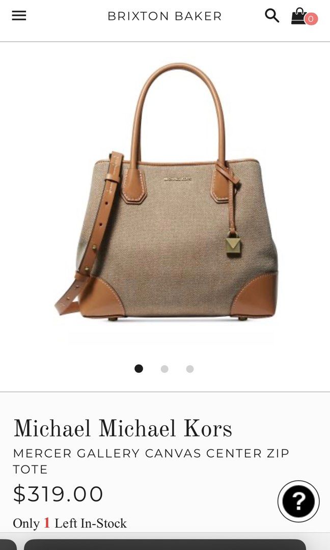 Michael Kors Canvas Center Zip Tote (Category: Luxury Bags & Wallets) located in Bulacan. Submitted by Padmeph (Listing ID 1310260134, Image 2). Description: Bnew with tags Naka stock lang.