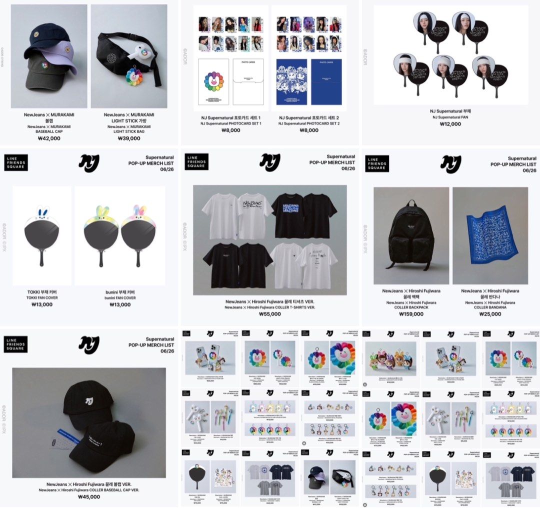 NewJeans X Line Friends Supernatural Pop Up Store Official Goods
