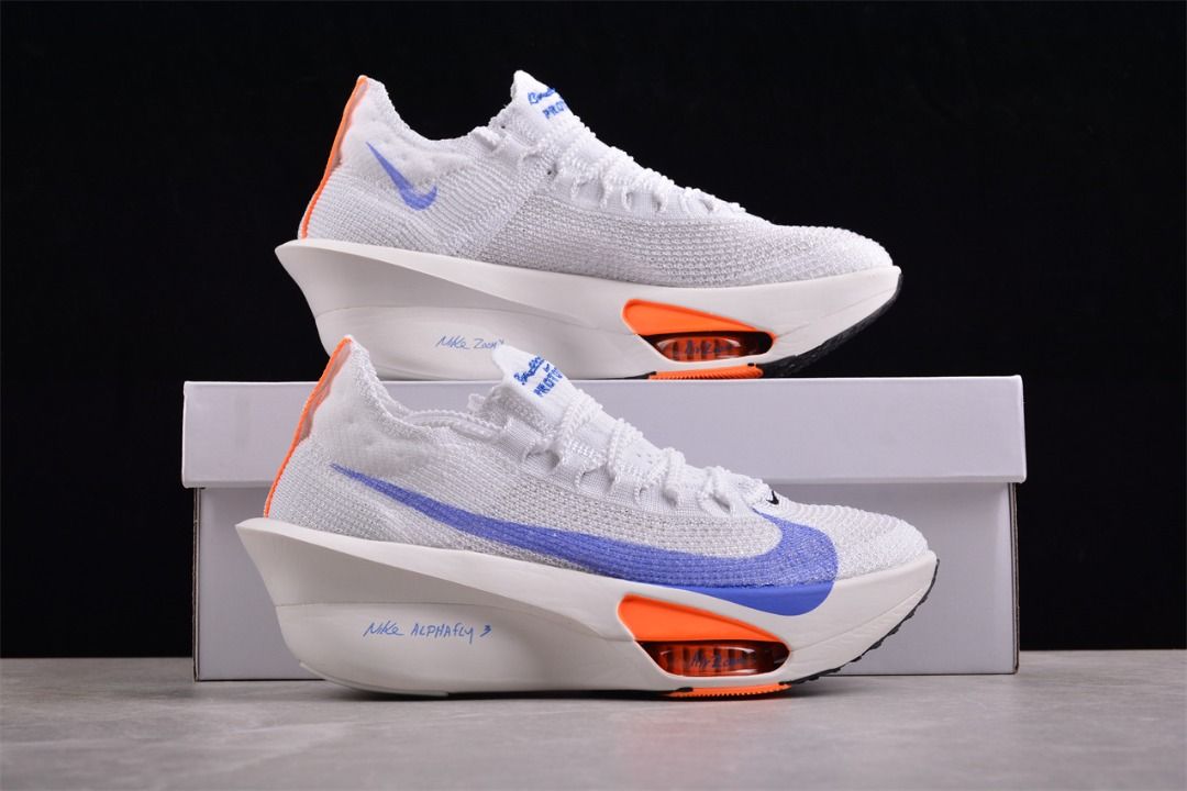 Nike Air Zoom Alphafly 3 Blueprint White blue running shoes Euro
