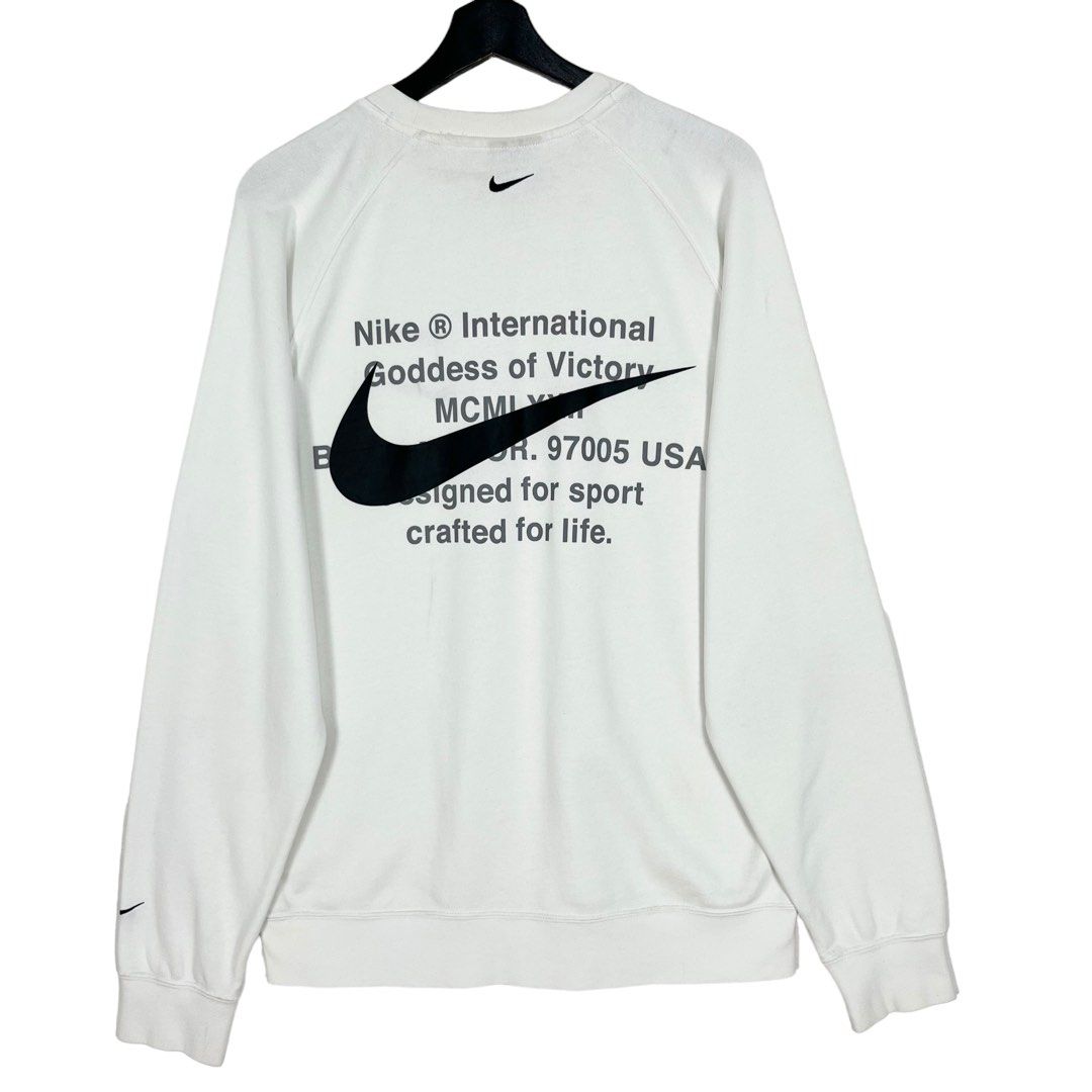 Double nike swoosh sweatshirt online
