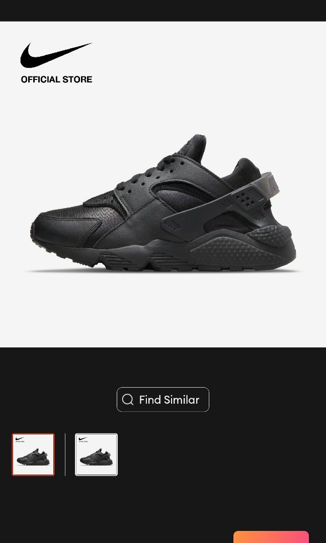 black huaraches size 6 womens