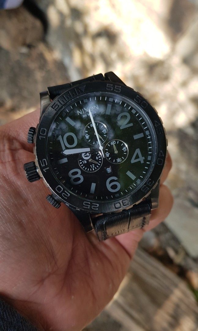 NIXON 51-30 CHRONO SIMPLIFY ライトウッド×ブラック 51-30 Chrono Watch | Black / Sunray / Surplus | Men's
