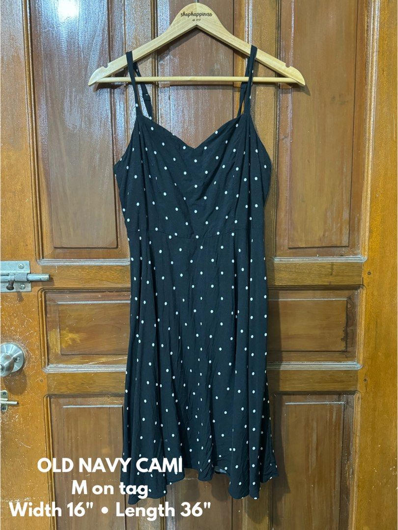 Old Navy Cami Dress with Polka dot prints Women s Fashion Dresses Sets Dresses on Carousell