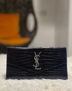 Original YSL Black Trifold Clutch