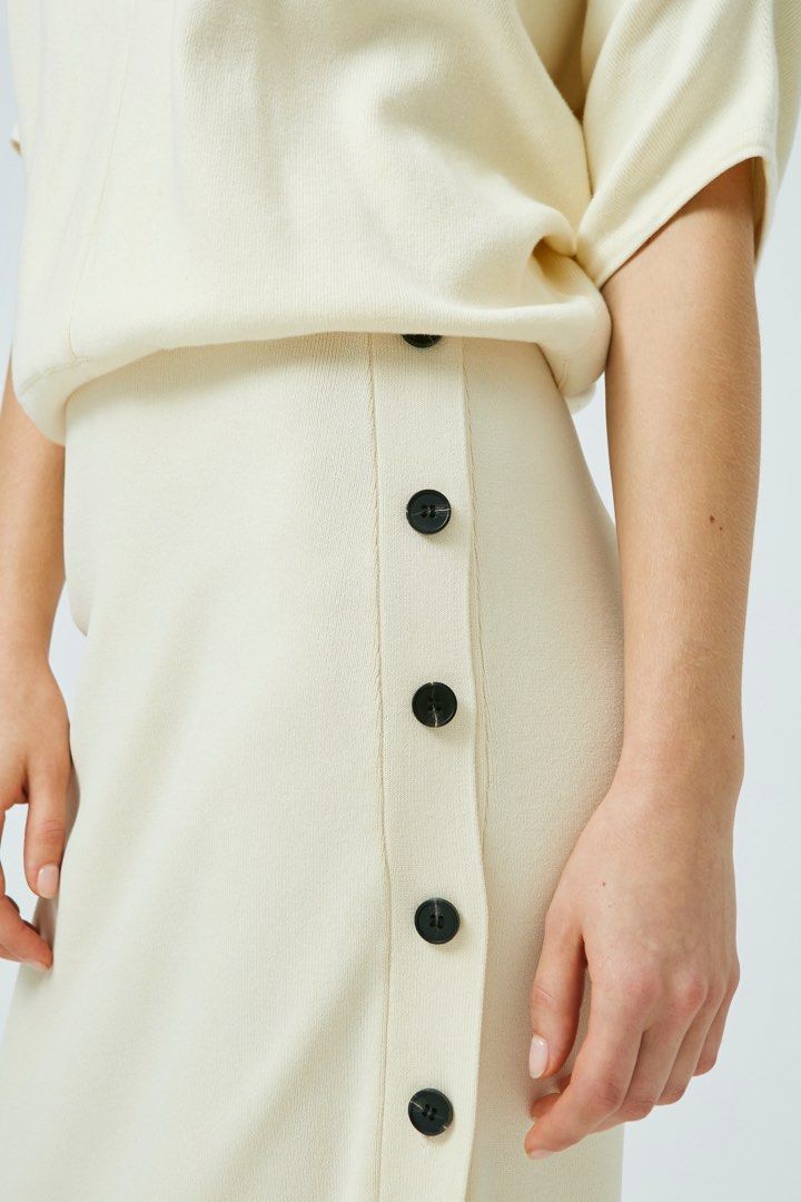 Our second nature OSN Button Down Knit Skirt Women s Fashion Bottoms Skirts on Carousell