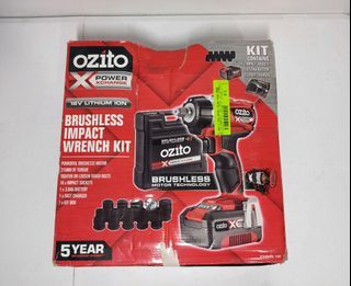 Ozito Cordless Brushless Impact Wrench Kit
