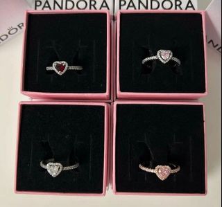 Pandora elevated heart rings 900 each!