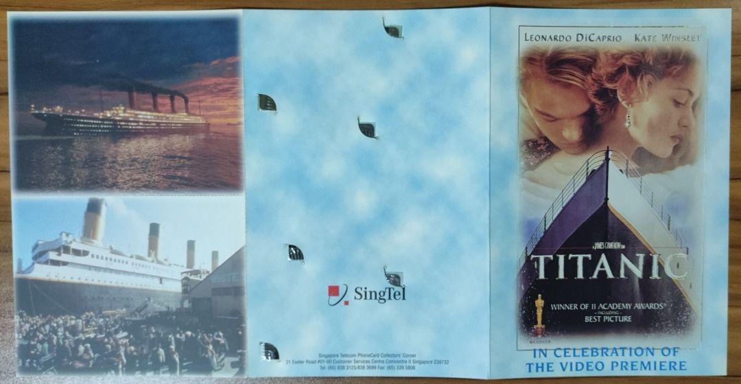 PHONE CARD TITANIC IN CELEBRATION OF VIDEO PREMIERE FULL  