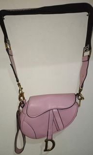 Pink saddle Sling bag
