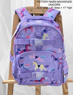 Pottery Barn Small Backpack Kid Backpacks School Backpacks (Boy and Girl designs) Bag Unicorn