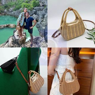 PRE ORDER Zara Rigid Mini Rattan Bag