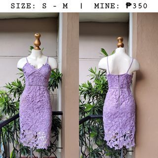 purple sexy lace dress
