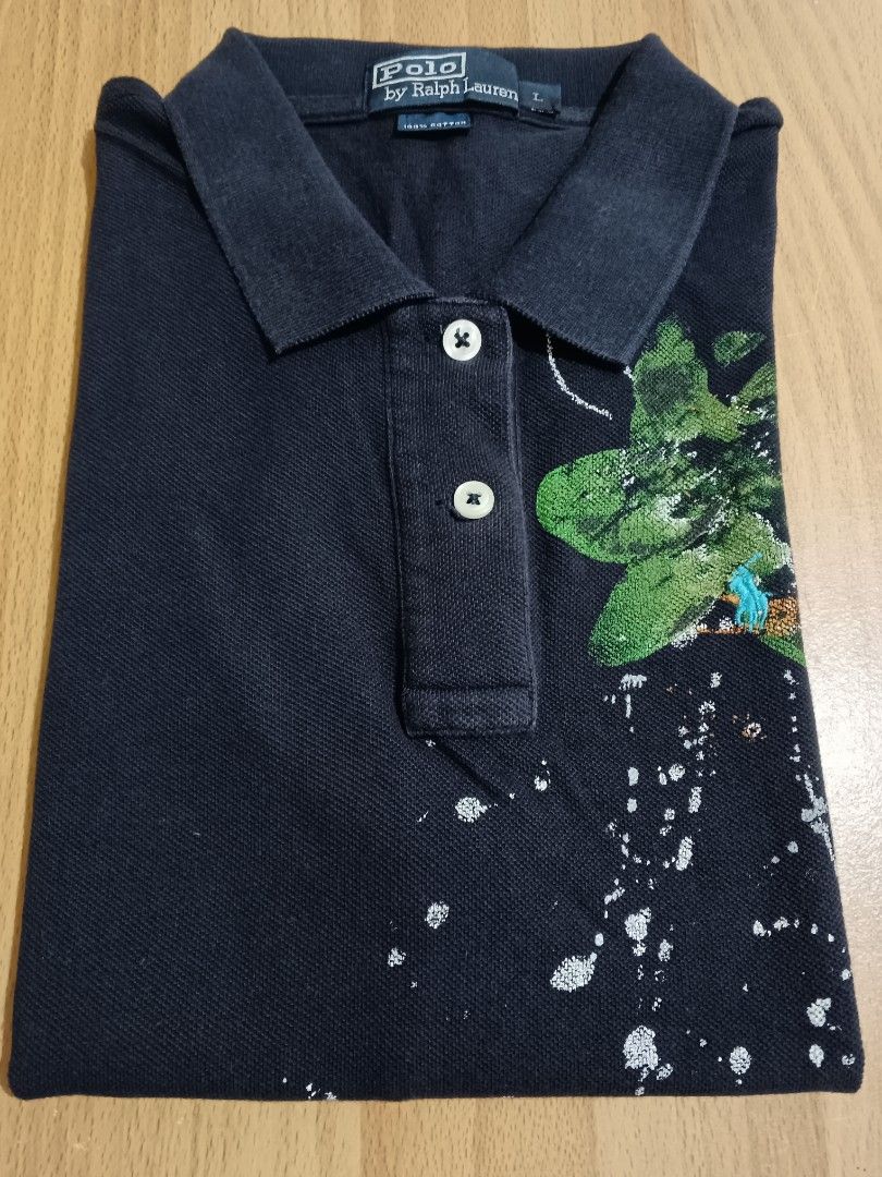 ralph lauren paint splatter polo
