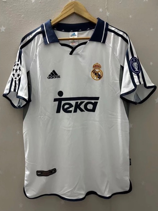 REAL MADRID 2000 01 JERSEY HOME KIT Men s Fashion Activewear on Carousell