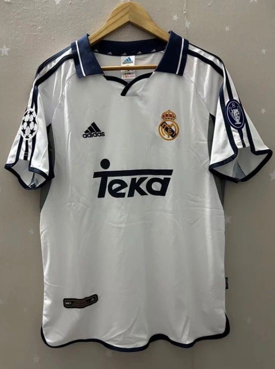 REAL MADRID 2000 01 JERSEY HOME KIT