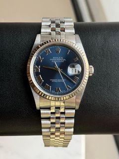 Rolex datejust 36mm blue dial