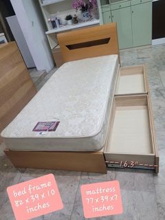Single bed w/ pull out drawer Japan surplus