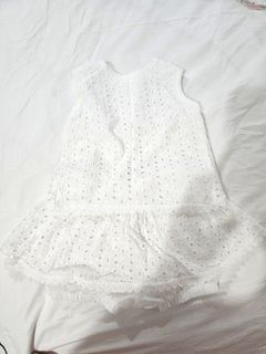 Size 90 - White Eyelet Coords