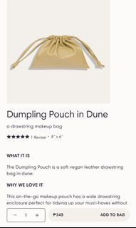 Sunnies Face Dumpling Pouch in Dune