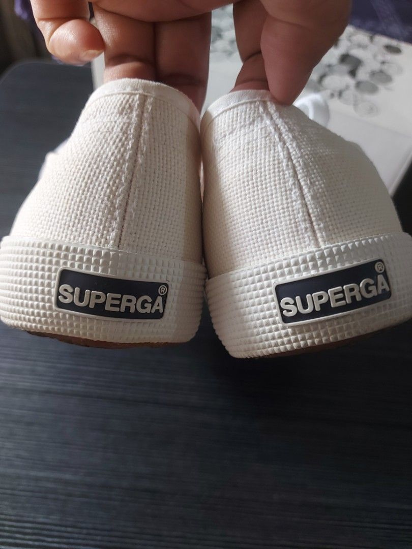 Superga White Sneakers Women s Fashion Footwear Sneakers on Carousell