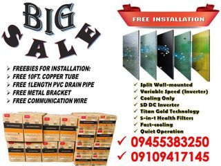 ✅TCL TITAN GOLD INVERTER SPLIT TYPE AIRCON FREE BREAKER FREE INSTALLATION ✅